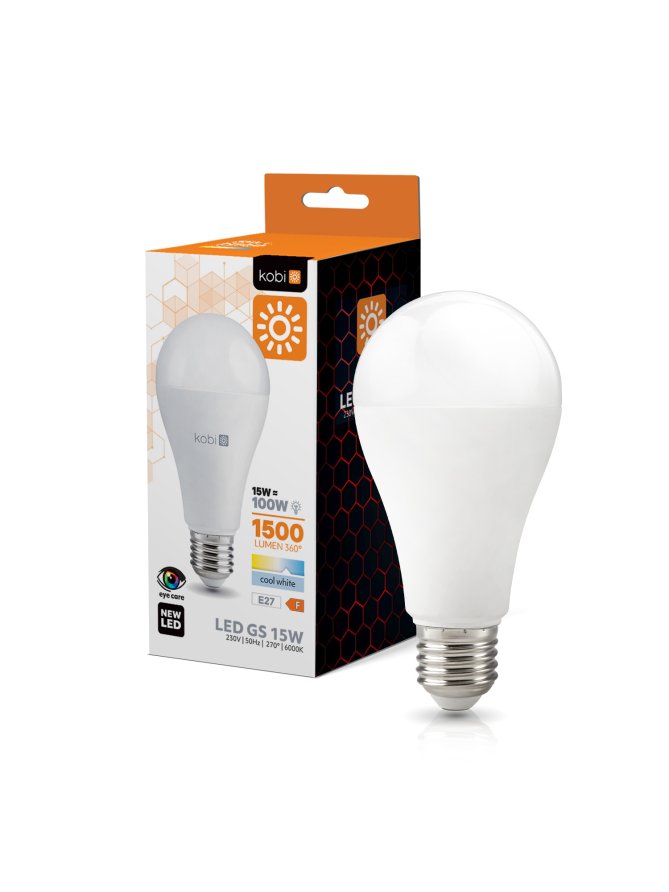 Żarówka LED GS 15W E27 6500K Kobi