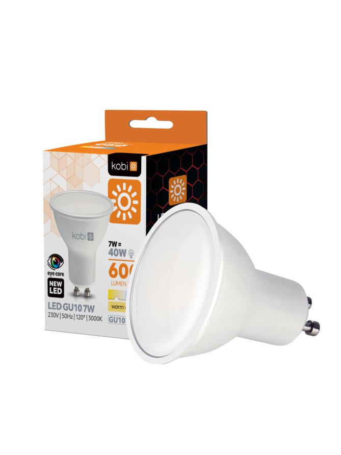 Żarówka LED GU10 7W 3000K Kobi