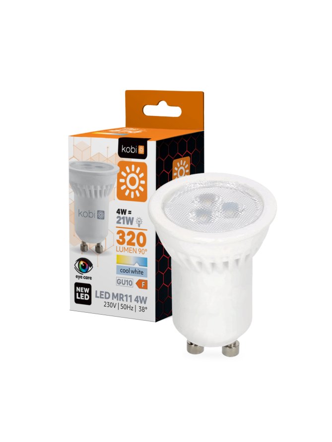 Żarówka LED MR11 4W GU10 6000K Kobi