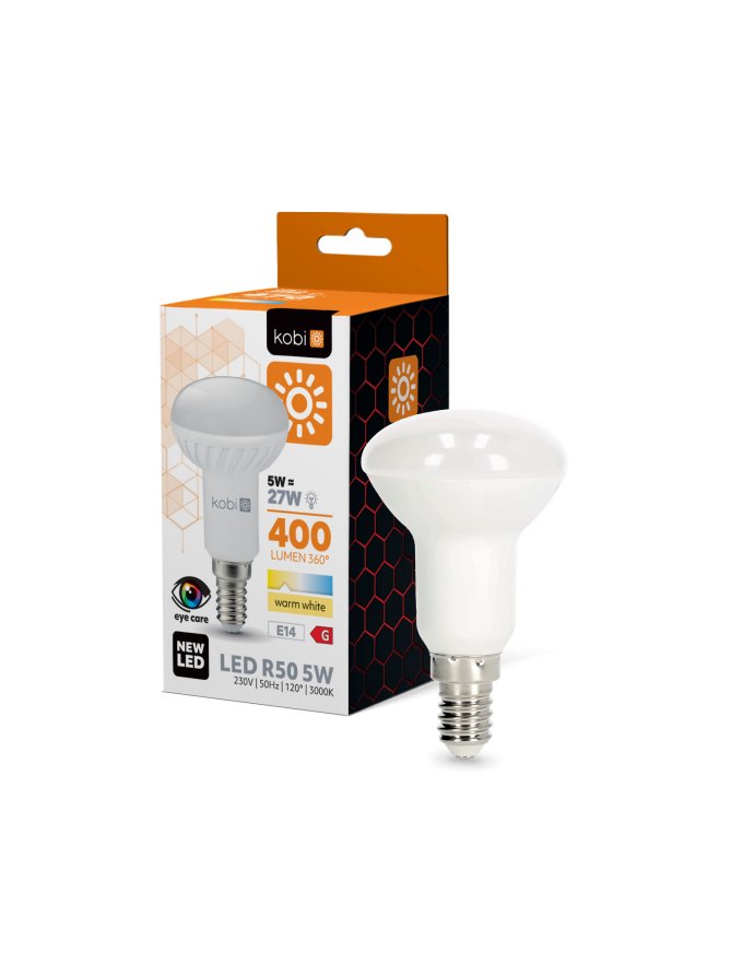 Żarówka LED R50 5W E14 3000K Kobi