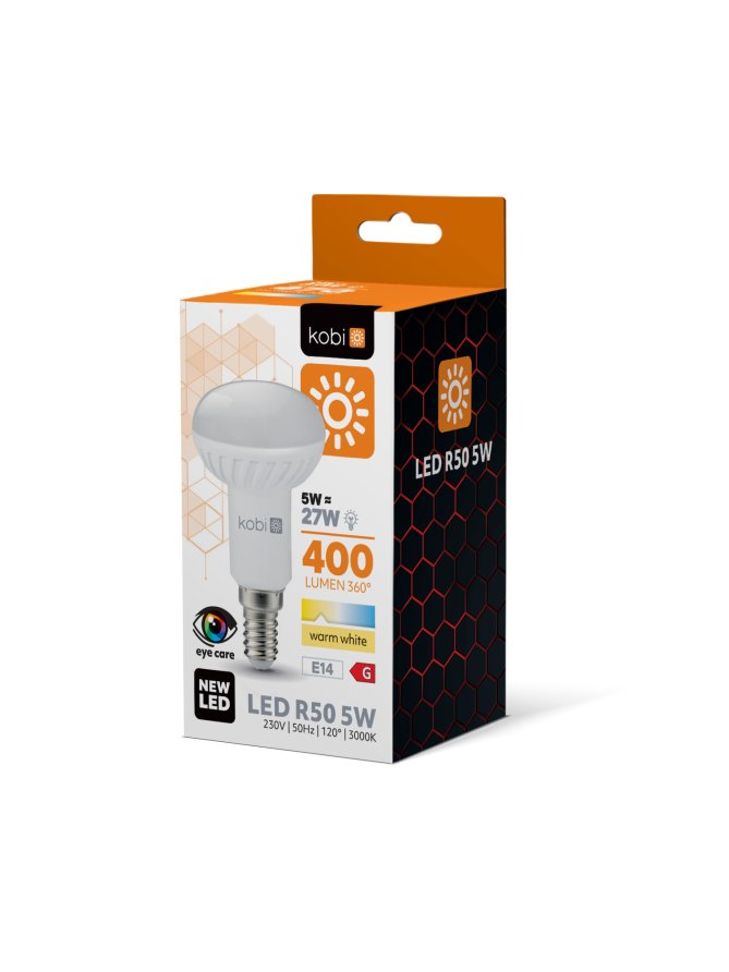 Żarówka LED R50 5W E14 3000K Kobi