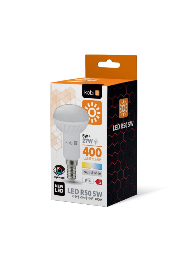 Żarówka LED R50 5W E14 4000K Kobi