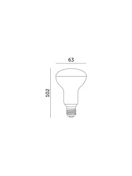 Żarówka LED R63 8W E27 3000K Kobi