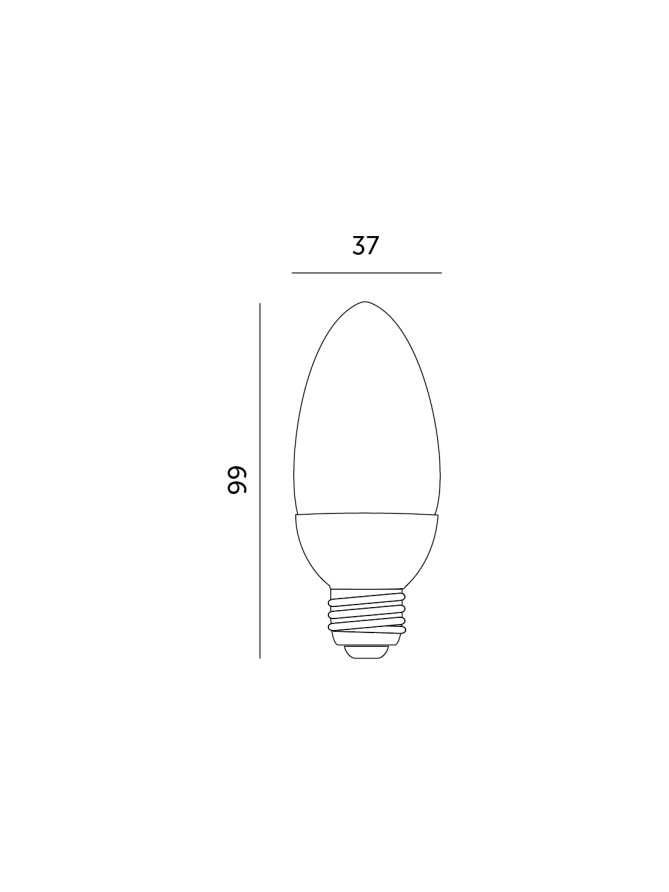 Żarówka LED SW 6W E27 6000K Kobi