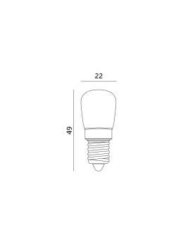Żarówka LED T 2W E14 4000K Kobi