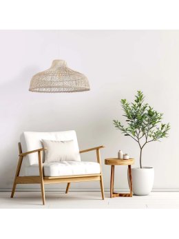 Lampa wisząca zwis boho rattan bambus naturalna rustykalna - LEDco.pl