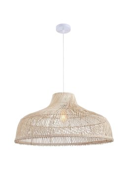 Lampa wisząca zwis boho rattan bambus naturalna rustykalna - LEDco.pl
