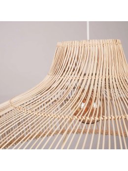 Lampa wisząca zwis boho rattan bambus naturalna rustykalna - LEDco.pl