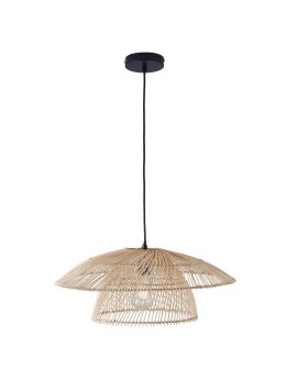 Lampa wisząca zwis boho bambus naturalna rustykalna - LEDco.pl
