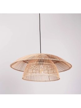 Lampa wisząca zwis boho bambus naturalna rustykalna - LEDco.pl