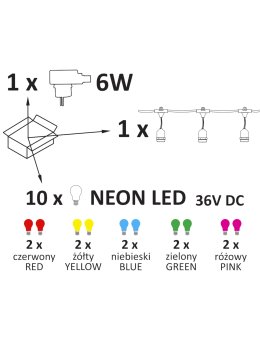 Girlanda ogrodowa łańcuch kolorowa ZESTAW 322166 - LEDco.pl