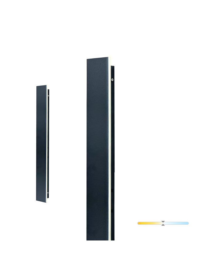 Kinkiet ogrodowy LED MIRANA 12W 60cm 4000K IP44 czarny Kobi