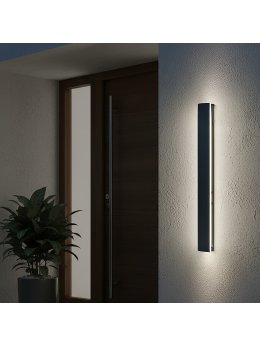 Kinkiet ogrodowy LED MIRANA 12W 60cm 4000K IP44 czarny Kobi