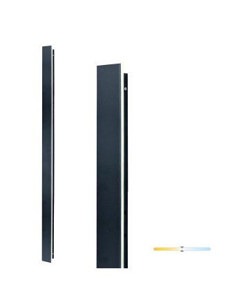 Kinkiet ogrodowy LED MIRANA 25W 120cm 4000K IP44 czarny Kobi