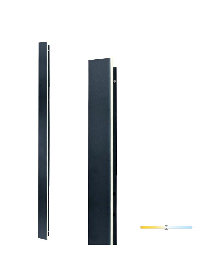 Kinkiet ogrodowy LED MIRANA 25W 120cm 4000K IP44 czarny Kobi