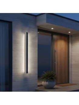 Kinkiet ogrodowy LED MIRANA 25W 120cm 4000K IP44 czarny Kobi