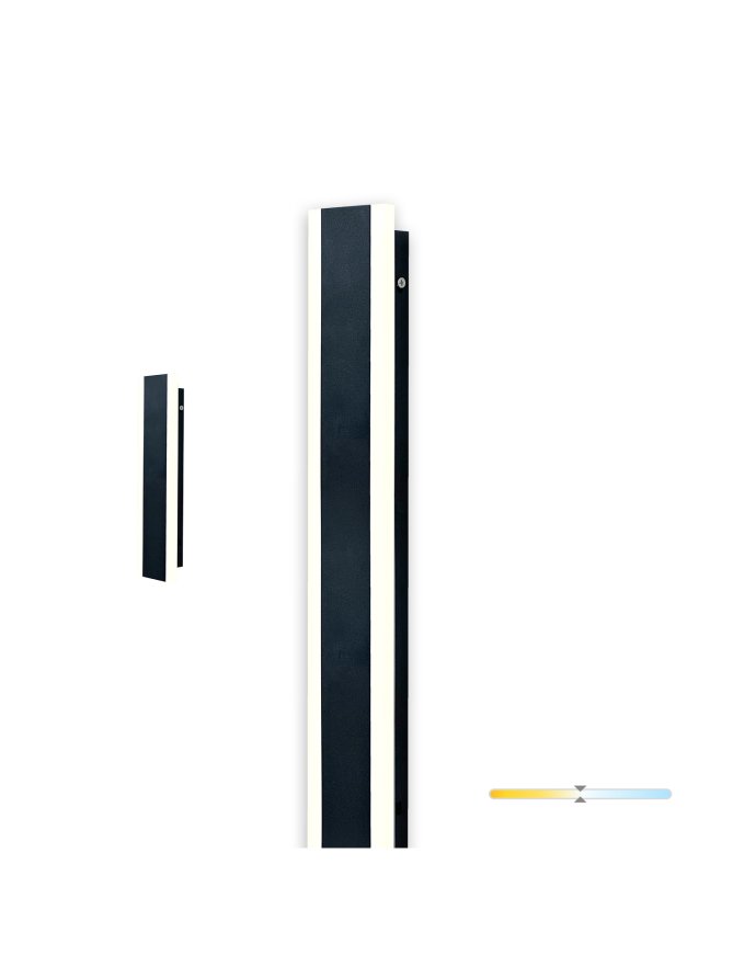 Kinkiet ogrodowy LED MIRANA S 8W 30cm 4000K IP44 czarny Kobi