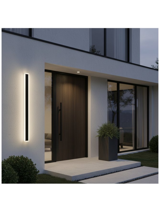 Kinkiet ogrodowy LED MIRANA S 25W 120cm 4000K IP44 czarny Kobi