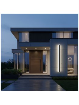 Kinkiet ogrodowy LED MIRANA S 25W 120cm 4000K IP44 czarny Kobi