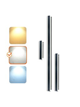 Kinkiet ogrodowy LED MIRANA S 25W 120cm 4000K IP44 czarny Kobi