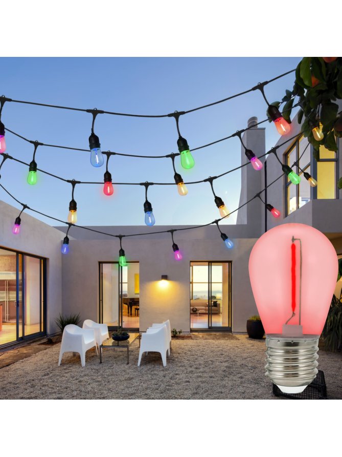 żarówki LED do girlandy PARTY NEON 36V CZERWONE 2 sztuki 322180 - LEDco.pl