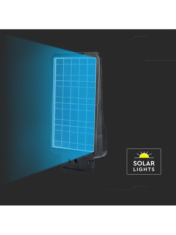 Naświetlacz oprawa uliczna solarna V-TAC 20W LED czarna IP65 150Lm/W VT-ST20CCT 3000K-4000K-6000K 3000lm 3 lata gwarancji