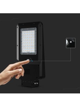 Naświetlacz oprawa uliczna solarna V-TAC 20W LED czarna IP65 150Lm/W VT-ST20CCT 3000K-4000K-6000K 3000lm 3 lata gwarancji