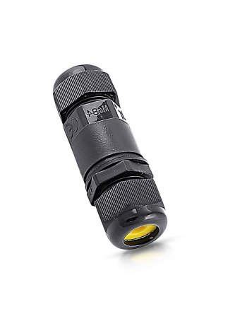 Złączka mufa hermetyczna 2x3Pin czarna 0.5-1.5mm2 średnica przewodu 5-9mm IP68 V-TAC VT-868