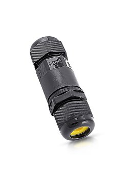 Złączka mufa hermetyczna 2x3Pin czarna 0.5-1.5mm2 średnica przewodu 5-9mm IP68 V-TAC VT-868