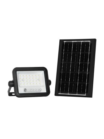 Naświetlacz LED solarny V-TAC 6W CCT pilot auto timer IP65 czarny VT-54W 700lm 3 lata gwarancji