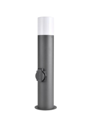 Lampa ogrodowa tuba z gniazdem prądowym DALLAS 44cm 315991 - LEDco.pl