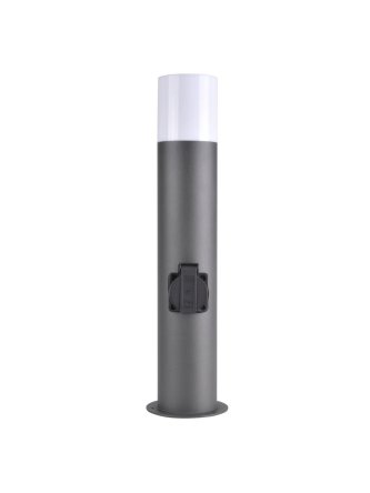 Lampa ogrodowa tuba z gniazdem prądowym DALLAS 44cm 315991 - LEDco.pl 2