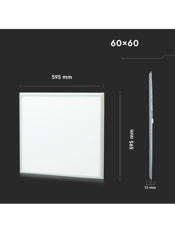 Panel LED V-TAC 40W 60x60 pmma 120Lm/W Zasilacz Starsense VT-6060 6500K 4950lm