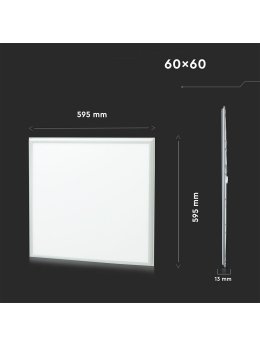 Panel LED V-TAC 40W 60x60 pmma 120Lm/W Zasilacz Starsense VT-6060 6500K 4950lm