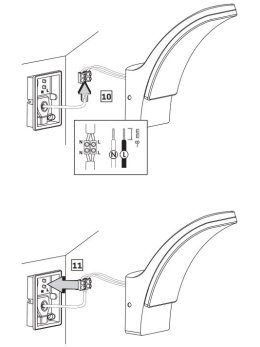 Lampa elewacyjna zagięta kinkiet 331342 - LEDco.pl
