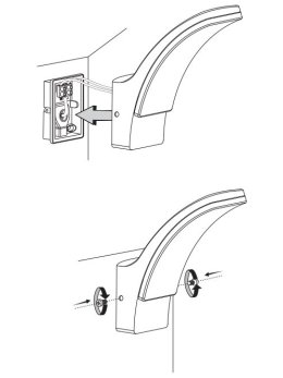 Lampa elewacyjna zagięta kinkiet 331342 - LEDco.pl