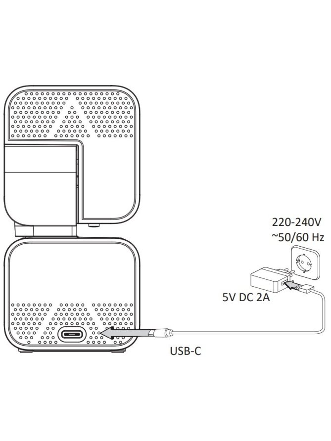 Obrotowa Kamera wewnętrzna Wi-Fi GoldLux Cosmo W6 kwadratowa - LEDco.pl