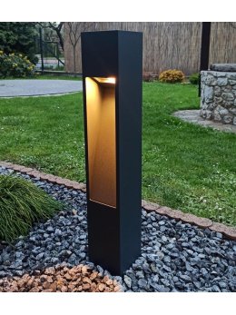 Lampa ogrodowa kwadratowa nowoczesna Modern 60cm IP44 Radex - LEDco.pl