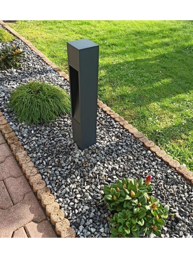 Lampa ogrodowa kwadratowa nowoczesna Modern 60cm IP44 Radex - LEDco.pl