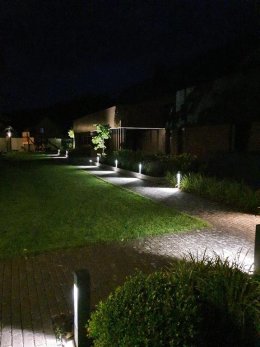 Lampa ogrodowa kwadratowa nowoczesna Modern 60cm IP44 Radex - LEDco.pl