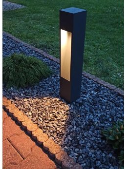 Lampa ogrodowa kwadratowa nowoczesna Modern 60cm IP44 Radex - LEDco.pl