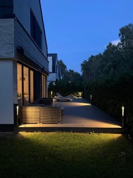 Lampa ogrodowa kwadratowa nowoczesna Modern 80cm IP44 Radex - LEDco.pl