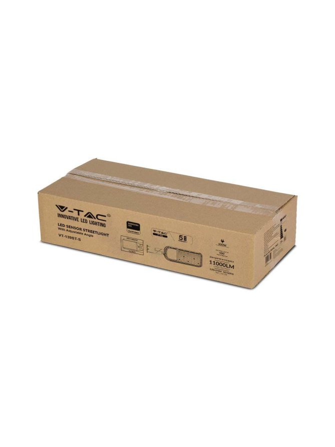 Oprawa uliczna LED V-TAC SAMSUNG CHIP z regulacją i czujnikiem światła 150W 135Lm/W VT-169ST-S 4000K 20250lm 5 lat gwarancji