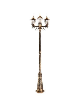 Latarnia ogrodowa parkowa retro BELLIS 2m złota LUMOGR0165 - LEDco.pl 2