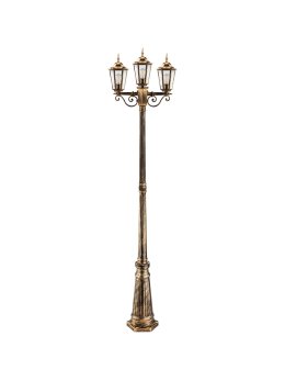 Latarnia ogrodowa parkowa retro BELLIS 2m złota LUMOGR0165 - LEDco.pl