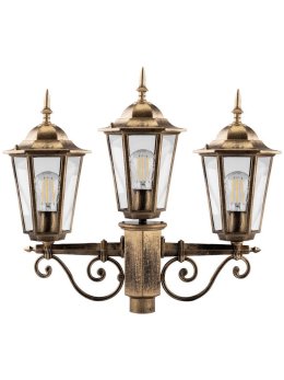 Latarnia ogrodowa parkowa retro BELLIS 2m złota LUMOGR0165 - LEDco.pl