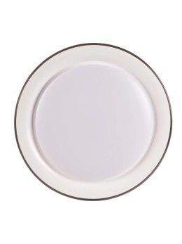 okrągła lampa sufitowa ring LED szary plafon do salonu  - LEDco.pl