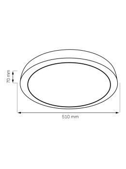 okrągła lampa sufitowa ring LED szary plafon do salonu  - LEDco.pl