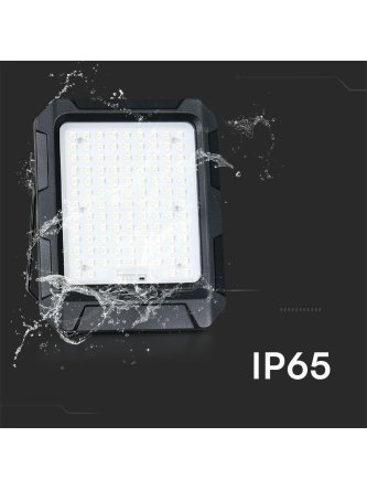 Naświetlacz LED solarny V-TAC 10W pilot auto timer IP65 czarny VT-55W 4000K 1000lm 2