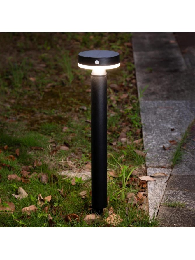 Lampa solarna stojąca z czujnikiem ruchu 329790 - LEDco.pl